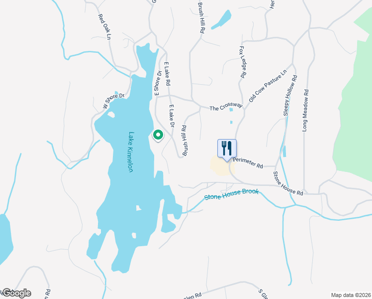map of restaurants, bars, coffee shops, grocery stores, and more near 7 Brush Hill Road in Kinnelon