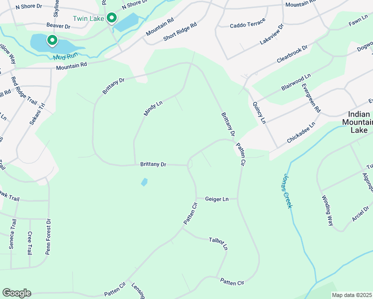 map of restaurants, bars, coffee shops, grocery stores, and more near 404 Patten Circle in Albrightsville