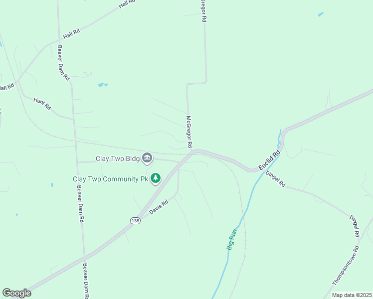 map of restaurants, bars, coffee shops, grocery stores, and more near 102 McGregor Road in Butler