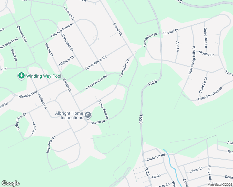 map of restaurants, bars, coffee shops, grocery stores, and more near 5705 Lamsden Dr in Monroe