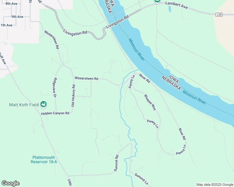 map of restaurants, bars, coffee shops, grocery stores, and more near 2817 Wintersteen Road in Plattsmouth