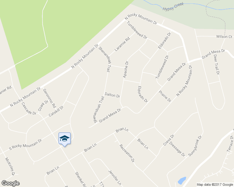 map of restaurants, bars, coffee shops, grocery stores, and more near 104 Dalton Drive in Effort