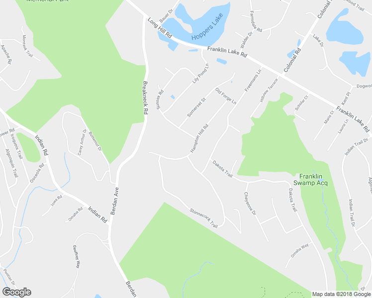 map of restaurants, bars, coffee shops, grocery stores, and more near 516 Hampton Hill Road in Franklin Lakes