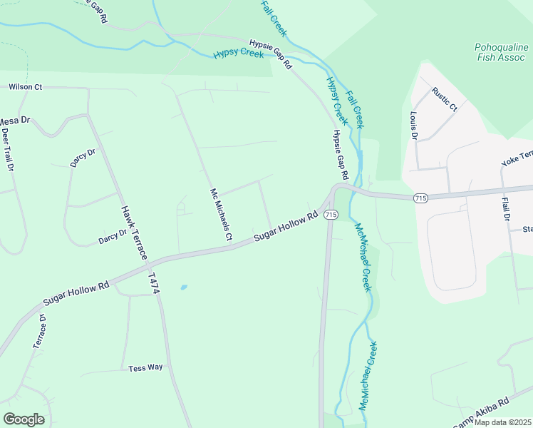 map of restaurants, bars, coffee shops, grocery stores, and more near 2-70 Pine Tree Terrace in Stroudsburg