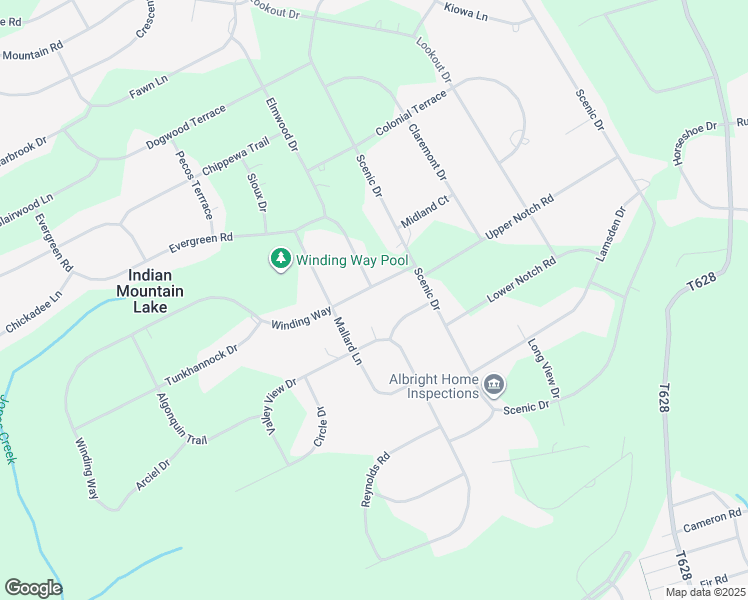 map of restaurants, bars, coffee shops, grocery stores, and more near 1537 Indian Mountain Lks in Albrightsville