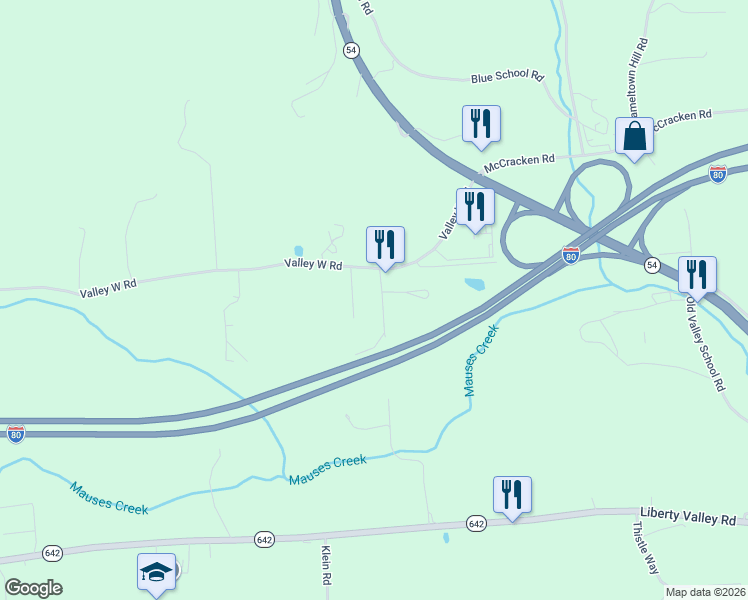 map of restaurants, bars, coffee shops, grocery stores, and more near 1-95 Old Furnace Road in Danville