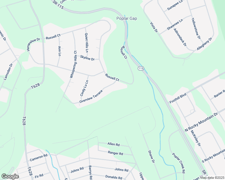map of restaurants, bars, coffee shops, grocery stores, and more near 715 Overview Terrace in Effort