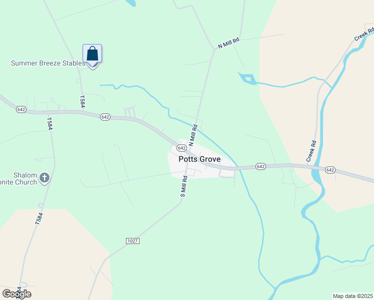 map of restaurants, bars, coffee shops, grocery stores, and more near in Potts Grove