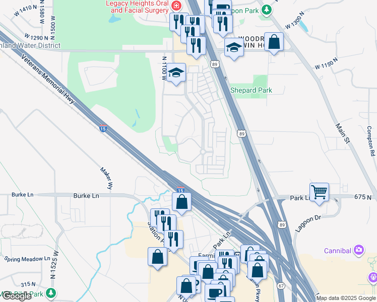 map of restaurants, bars, coffee shops, grocery stores, and more near 912 Shetland Lane in Farmington