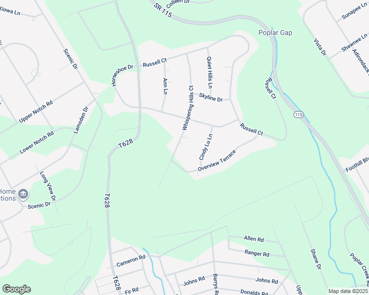 map of restaurants, bars, coffee shops, grocery stores, and more near 1389 Whispering Hills Court in Effort