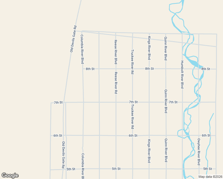 map of restaurants, bars, coffee shops, grocery stores, and more near Reese River Road in Elko