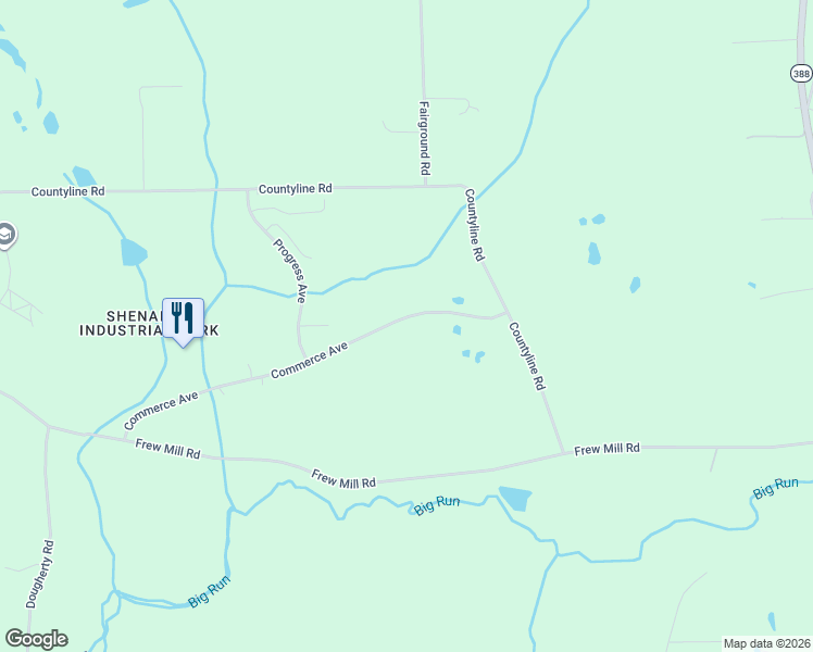 map of restaurants, bars, coffee shops, grocery stores, and more near 765 Commerce Avenue in New Castle