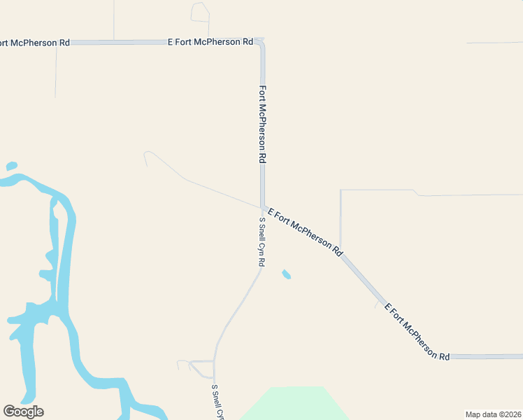 map of restaurants, bars, coffee shops, grocery stores, and more near 24800 East Fort McPherson Road in Brady