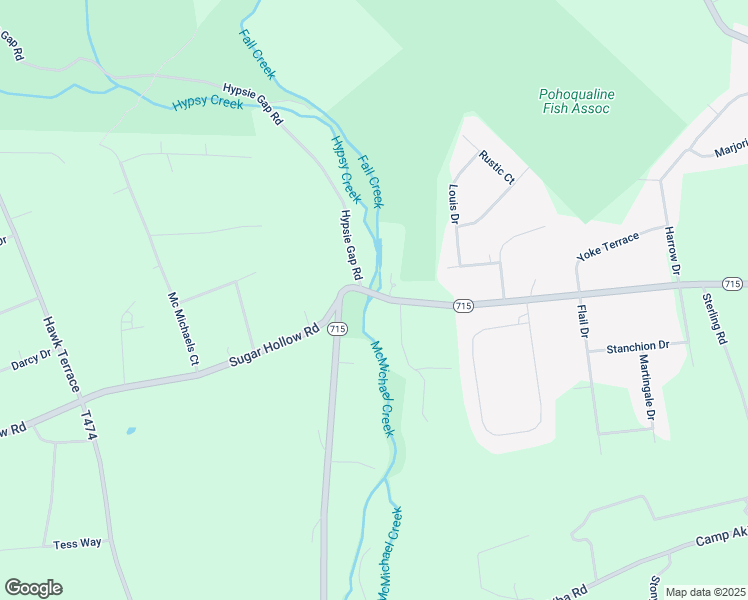 map of restaurants, bars, coffee shops, grocery stores, and more near 1296 Pennsylvania 715 in Stroudsburg
