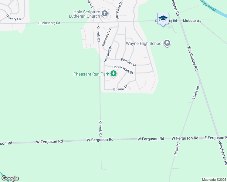 map of restaurants, bars, coffee shops, grocery stores, and more near 817 Bosuns Drive in Fort Wayne