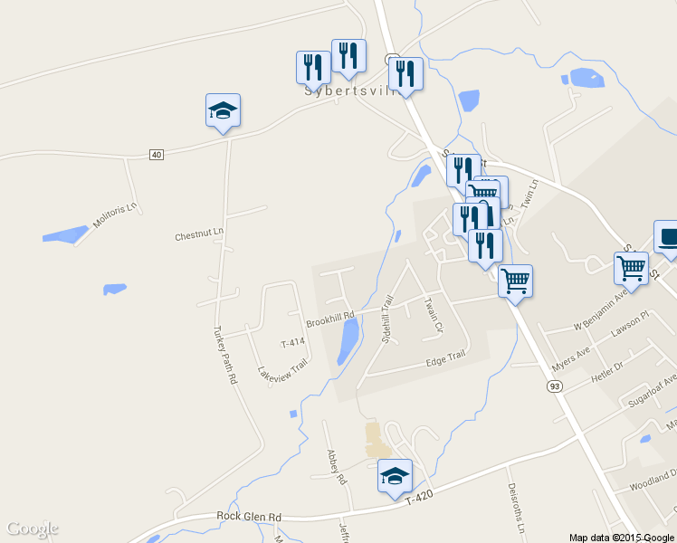 map of restaurants, bars, coffee shops, grocery stores, and more near 5 Timber Cir in Conyngham