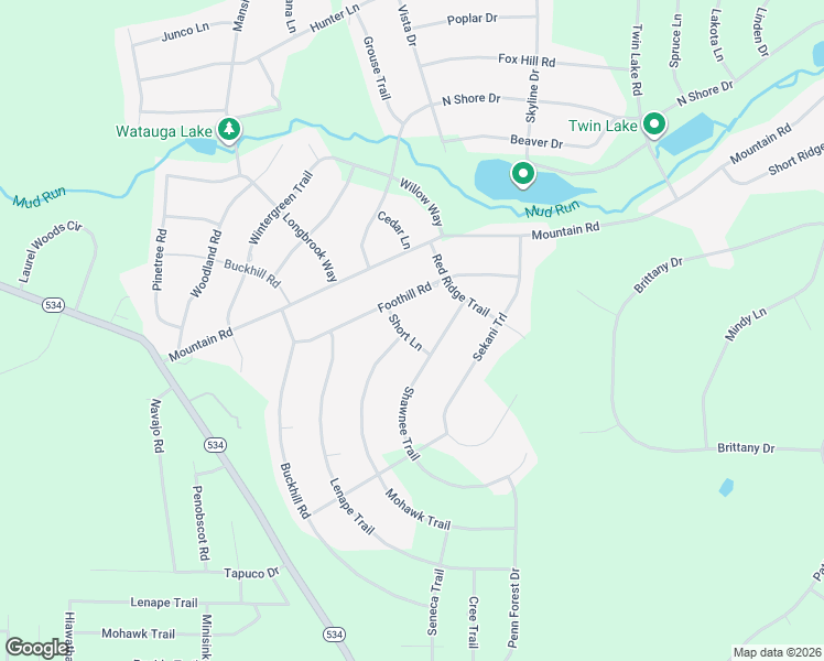map of restaurants, bars, coffee shops, grocery stores, and more near 808 Short Lane in Albrightsville