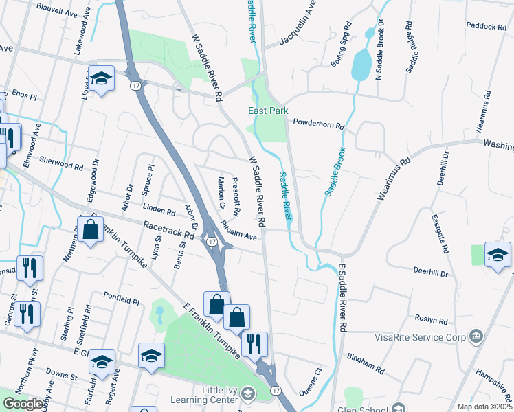 654 West Saddle River Road, HoHoKus NJ Walk Score
