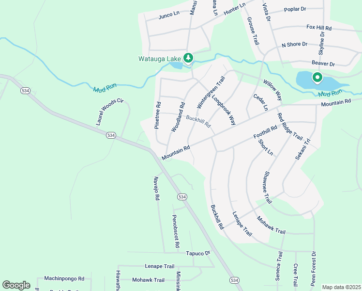 map of restaurants, bars, coffee shops, grocery stores, and more near 518 Mountain Road in Albrightsville