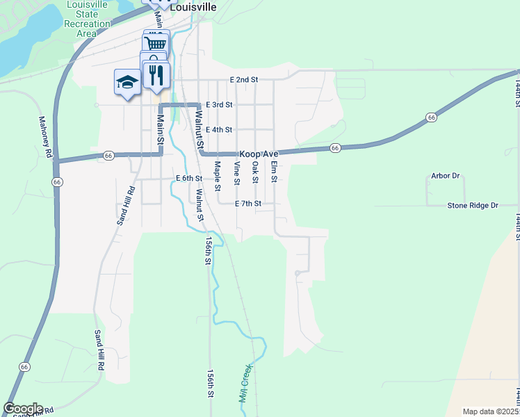 map of restaurants, bars, coffee shops, grocery stores, and more near 702 Oak St in Louisville