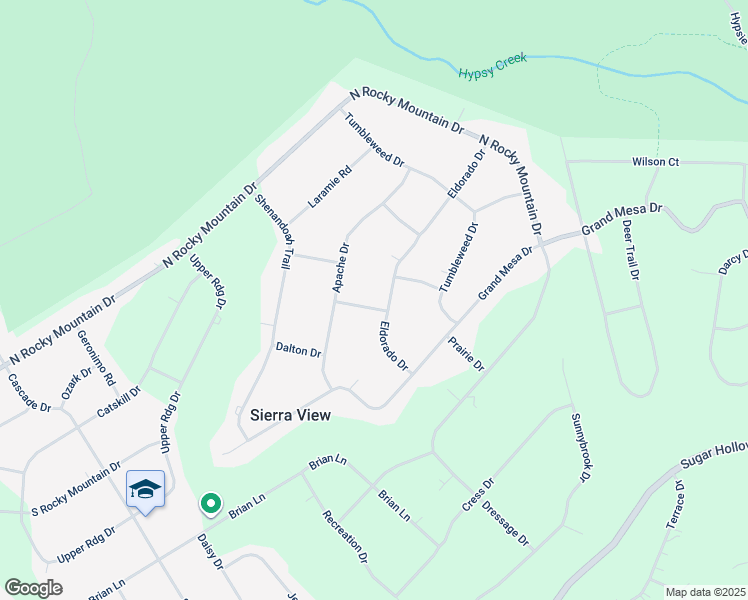 map of restaurants, bars, coffee shops, grocery stores, and more near 241 Eldorado Drive in Effort