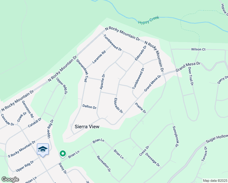 map of restaurants, bars, coffee shops, grocery stores, and more near 241 Eldorado Drive in Effort