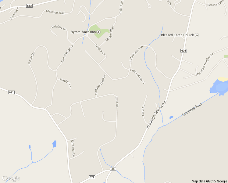 map of restaurants, bars, coffee shops, grocery stores, and more near 69 Lynn Drive in Byram Township