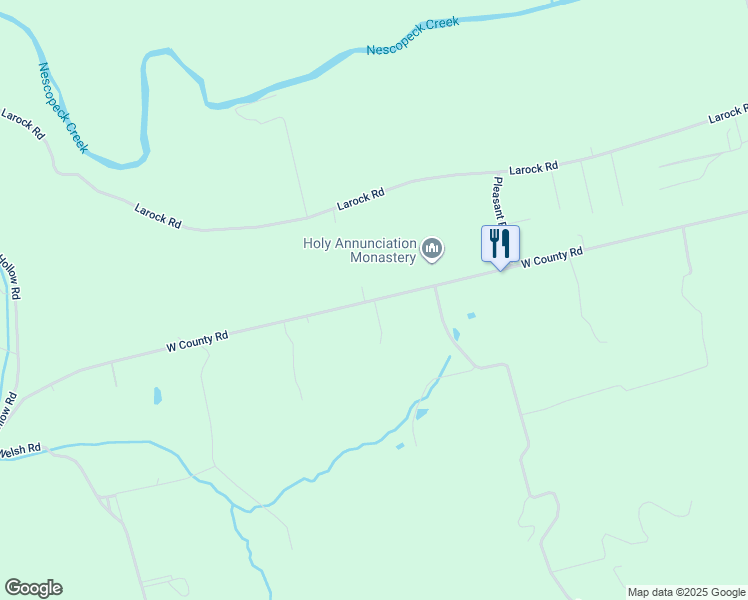 map of restaurants, bars, coffee shops, grocery stores, and more near West County Road in Sugarloaf
