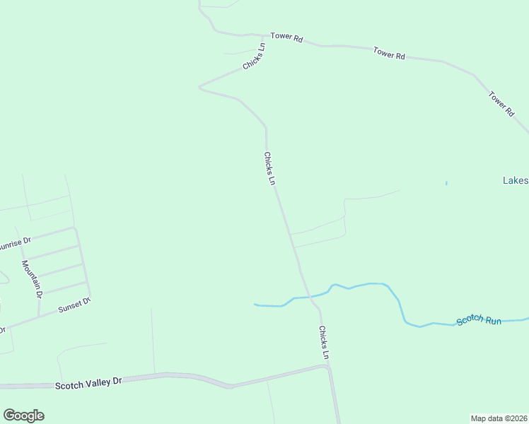 map of restaurants, bars, coffee shops, grocery stores, and more near 305A Chicks Lane in Bloomsburg