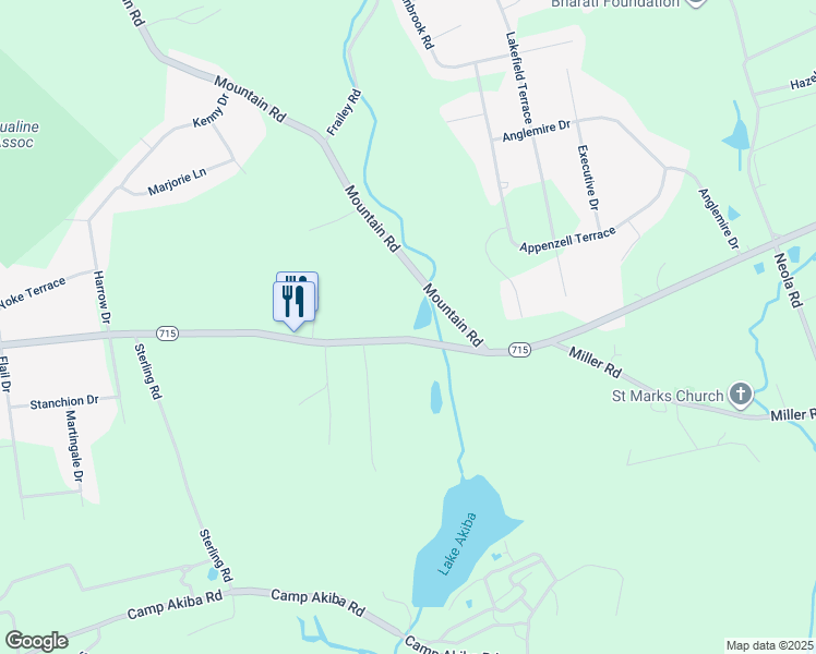 map of restaurants, bars, coffee shops, grocery stores, and more near 1571 Pennsylvania 715 in Stroudsburg