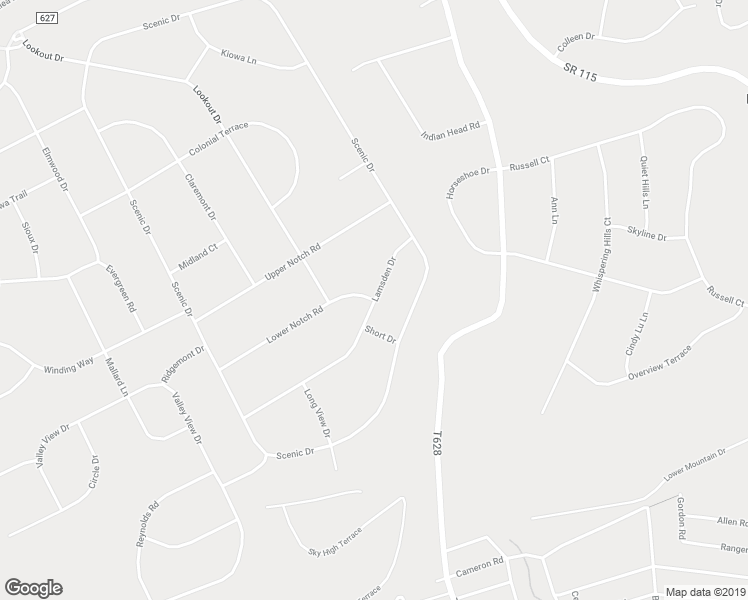 map of restaurants, bars, coffee shops, grocery stores, and more near Lamsden Drive in Albrightsville