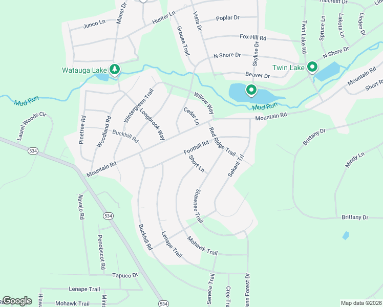 map of restaurants, bars, coffee shops, grocery stores, and more near 808 Short Lane in Albrightsville