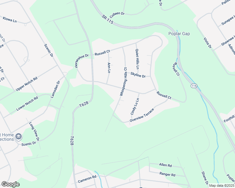 map of restaurants, bars, coffee shops, grocery stores, and more near 1376 Whispering Hills Court in Effort