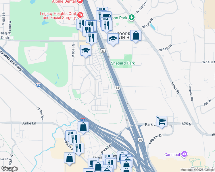 map of restaurants, bars, coffee shops, grocery stores, and more near 888 Spring Pond Drive in Farmington