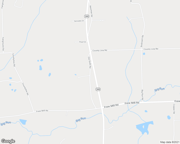 map of restaurants, bars, coffee shops, grocery stores, and more near 3467 Old State Road in New Castle