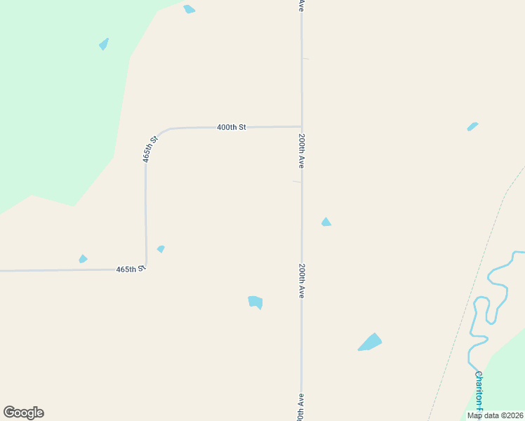 map of restaurants, bars, coffee shops, grocery stores, and more near 46841 200th Avenue in Chariton