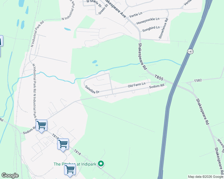 map of restaurants, bars, coffee shops, grocery stores, and more near Starstream Boulevard in Milton