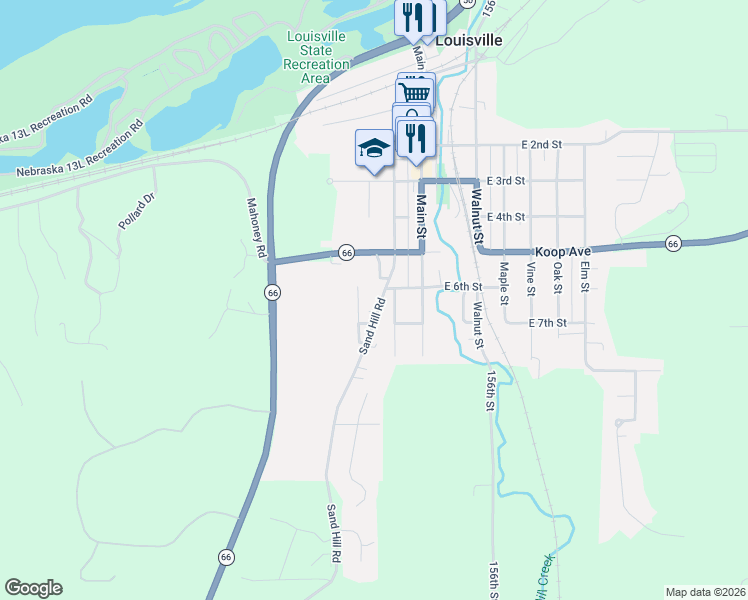 map of restaurants, bars, coffee shops, grocery stores, and more near 525 Cherry Street in Louisville