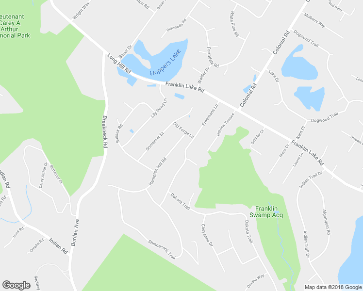 map of restaurants, bars, coffee shops, grocery stores, and more near 503 Hampton Hill Road in Franklin Lakes