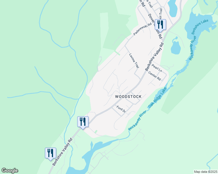 map of restaurants, bars, coffee shops, grocery stores, and more near 24 Pioneer Trail in Jefferson