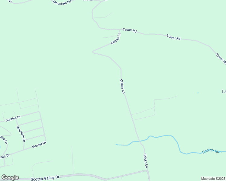 map of restaurants, bars, coffee shops, grocery stores, and more near Chicks Lane in Bloomsburg