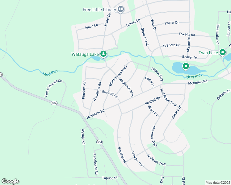 map of restaurants, bars, coffee shops, grocery stores, and more near in Indian Mountain Lake