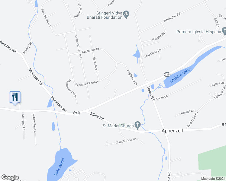 map of restaurants, bars, coffee shops, grocery stores, and more near 117 Quail Court in Stroudsburg