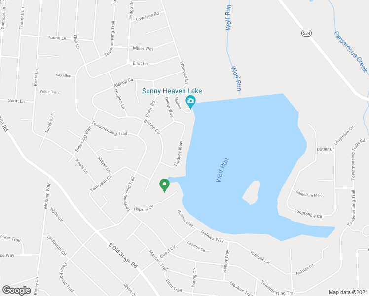 map of restaurants, bars, coffee shops, grocery stores, and more near 1430 Lindsey Mew in Albrightsville