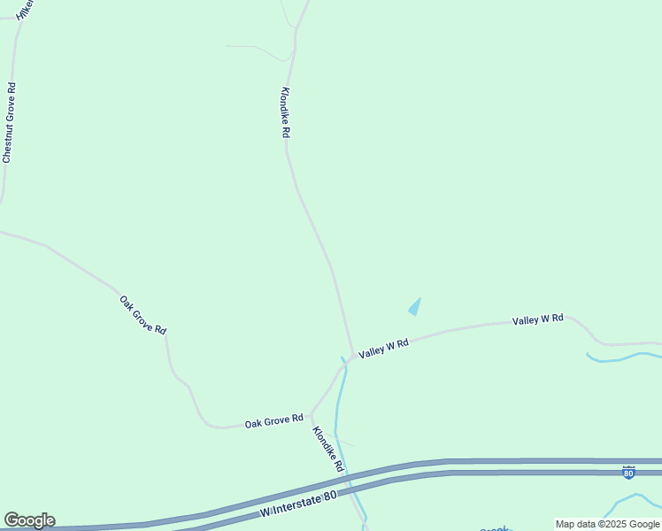 map of restaurants, bars, coffee shops, grocery stores, and more near Klondike Rd in Danville