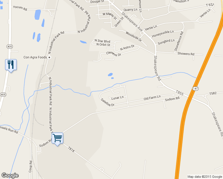 map of restaurants, bars, coffee shops, grocery stores, and more near Satellite Drive in Milton