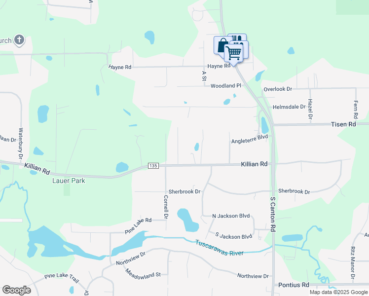 map of restaurants, bars, coffee shops, grocery stores, and more near 1950 Stimpfel Drive in Uniontown