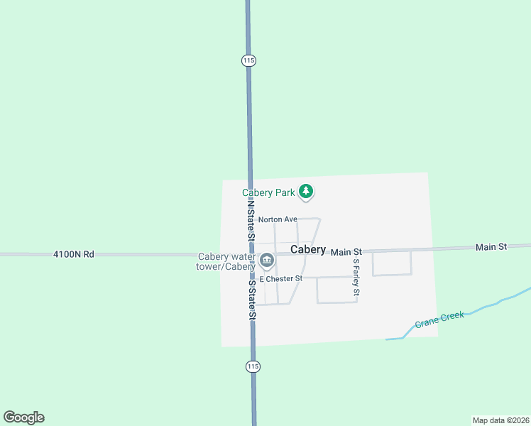 map of restaurants, bars, coffee shops, grocery stores, and more near 109 Norton Avenue in Cabery