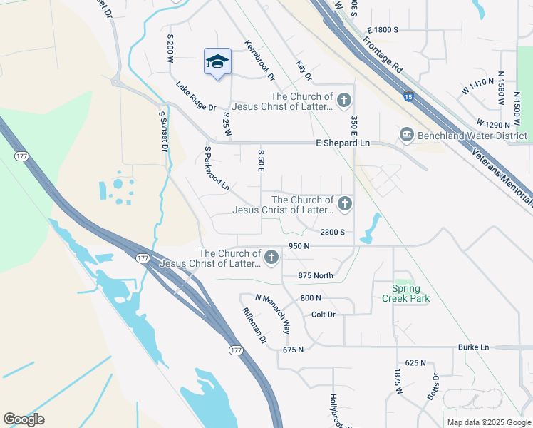 map of restaurants, bars, coffee shops, grocery stores, and more near 2261 South 50 East in Kaysville