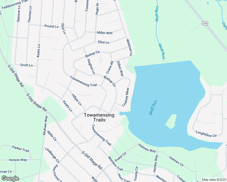 map of restaurants, bars, coffee shops, grocery stores, and more near 174 Bishop Circle in Albrightsville